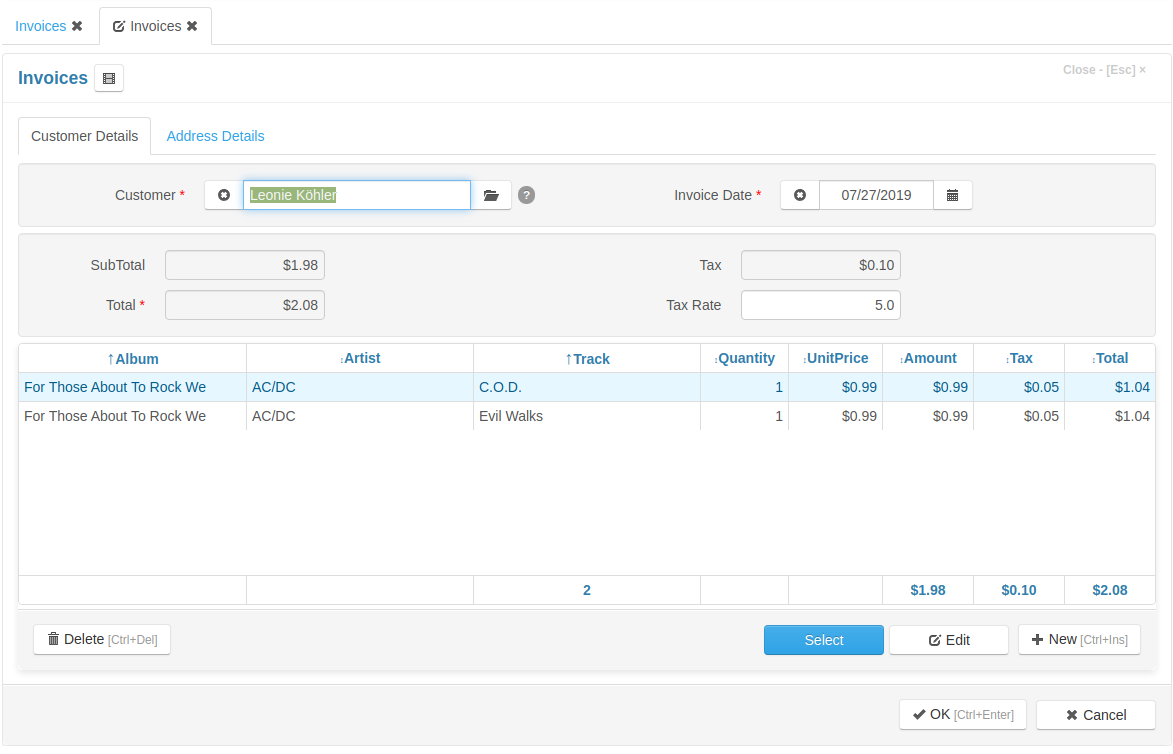 Edit Invoice